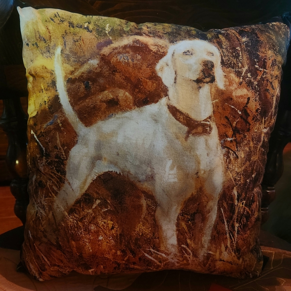 English Shorthaired Pointer Dog Print Decorative Pillow